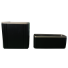 Customized Planters Black Squa
