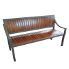 Plastic Wood Slats Corten Stee