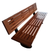 Stainless Steel Leg Long Woode
