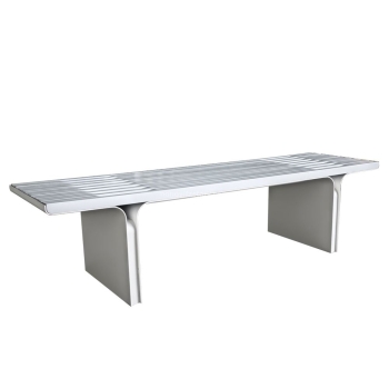 Outdoor Steel Bench Chair Begonia Baking