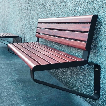 Outdoor WPC Bench Seat Outside Public Pa